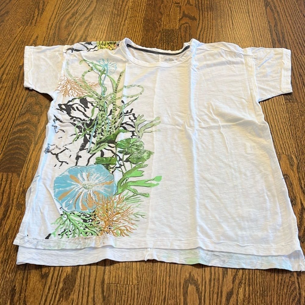 Pilcro Size Small The Jordyn Perfect Oversized Cotton-Slub Tee by Anthropologie - Picture 5 of 8